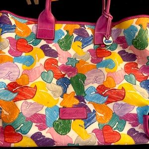 LARGE Dooney & Bourke Scribble Tote